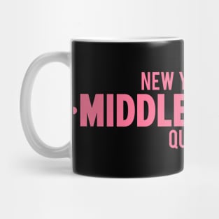 Middle Village Queens Logo - A Minimalist Tribute to Suburban Serenity Mug